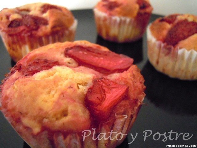 Receta de Muffins de Confitura de Fresas