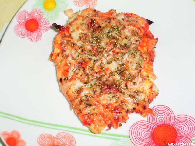 Receta de Pechuga pizza....horno y buenisima Receta de Pechuga pizza....horno y buenisima