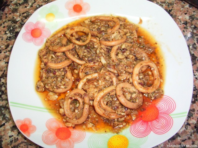 Receta de Calamares en salsa de almendra en gmd Receta de Calamares en salsa de almendra en gmd