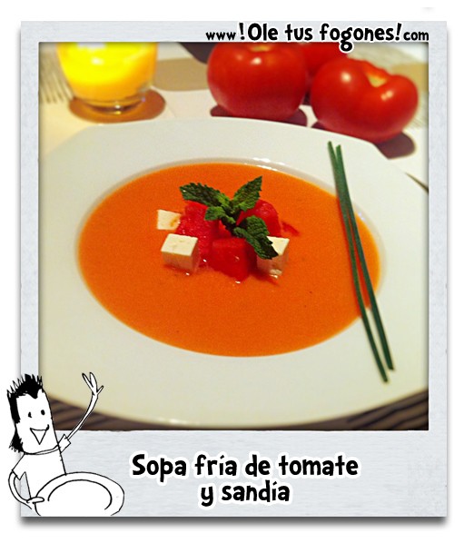 Receta de Sopa fría de tomate y sandía Receta de Sopa fría de tomate y sandía