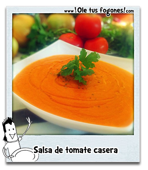 Receta de Salsa de tomate casera Receta de Salsa de tomate casera