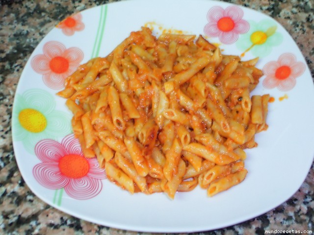 Receta de Macarrones con sobrasada...en gmd Receta de Macarrones con sobrasada...en gmd
