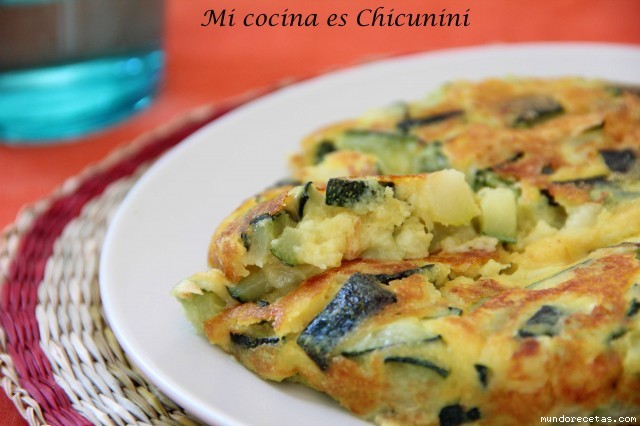 Receta de Tortilla de calabacín sin huevo Receta de Tortilla de calabacín sin huevo