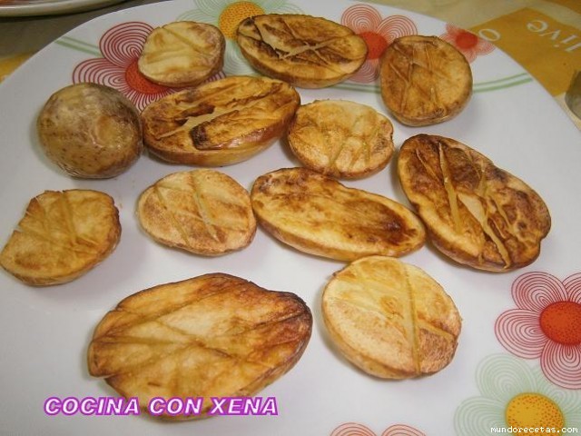 Receta de Patatas asadas en horno turbo convección Receta de Patatas asadas en horno turbo convección