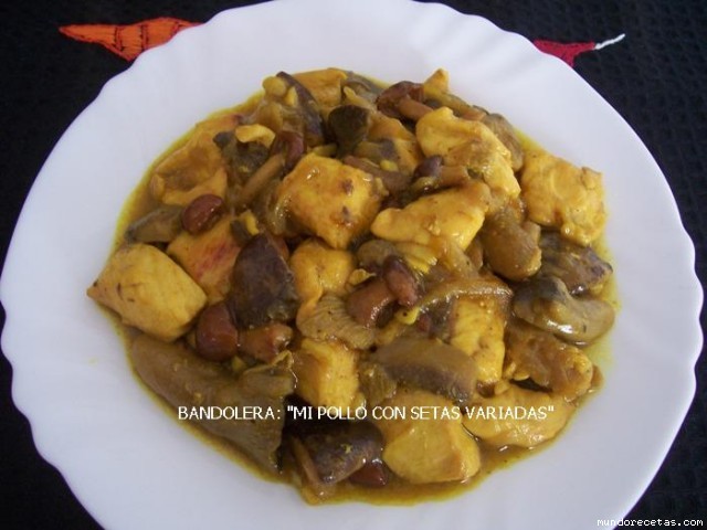 Receta de Mi pollo con setas variadas Receta de Mi pollo con setas variadas