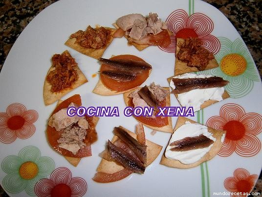Receta de Snacks con obleas Receta de Snacks con obleas
