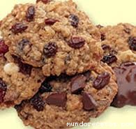 Receta de Cookies de pasa, avena y nuez Receta de Cookies de pasa, avena y nuez