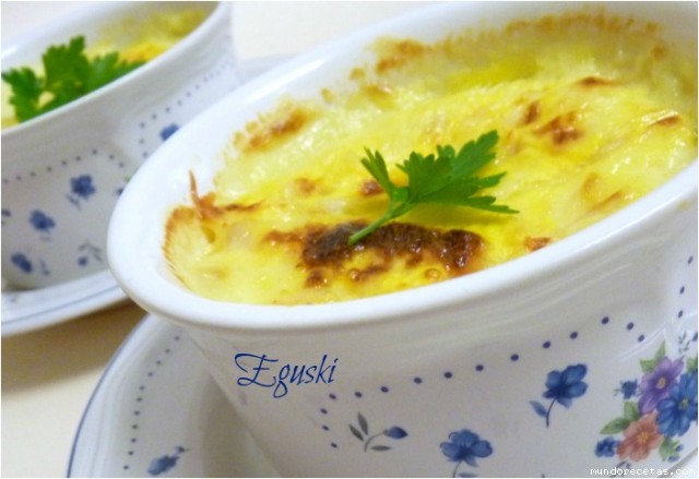 Receta de Pastel de gambas y patata Receta de Pastel de gambas y patata