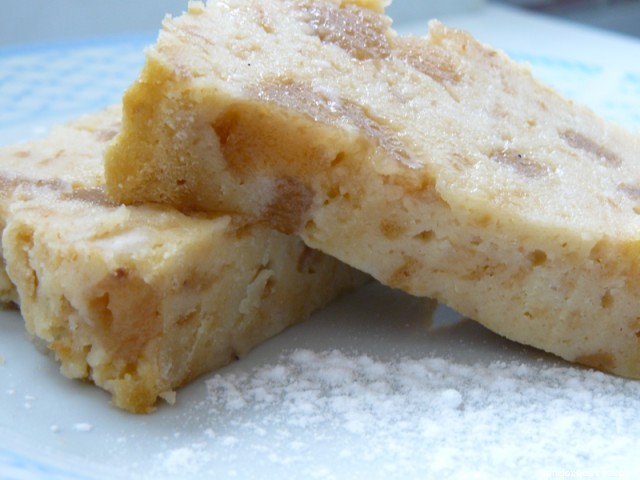 Receta de Pudding de pan con dulce de menbrillo Receta de Pudding de pan con dulce de menbrillo