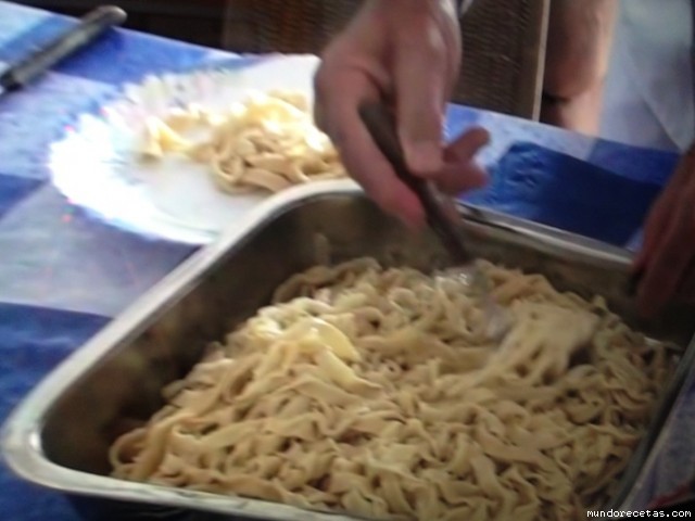 Receta de Pasta fresca (Fetuchines) Receta de Pasta fresca (Fetuchines)