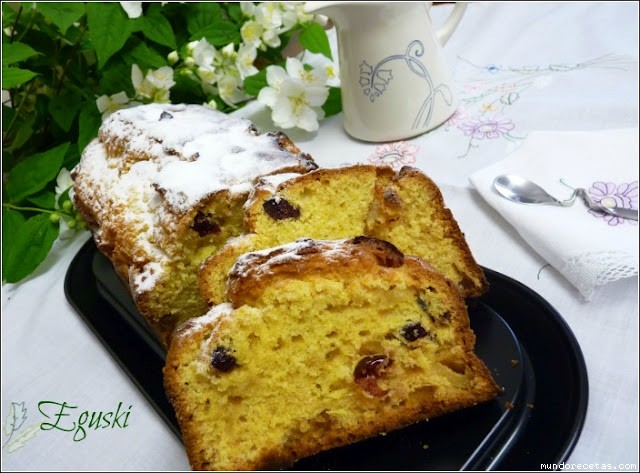 Receta de Plum-cake de manzana y arándanos Receta de Plum-cake de manzana y arándanos