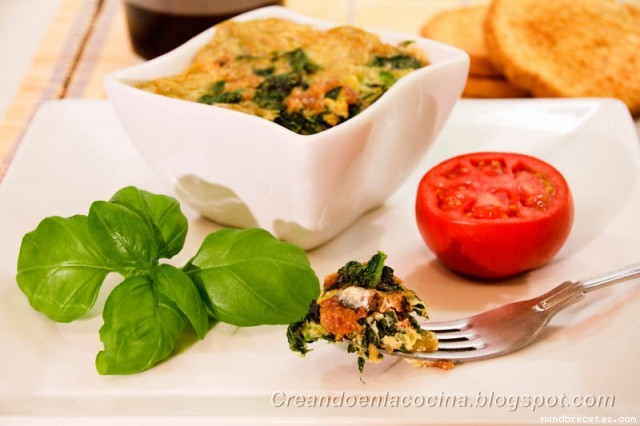 Receta de Pastel de vegetales con anchoas (Dieta, Microondas) Receta de Pastel de vegetales con anchoas (Dieta, Microondas)