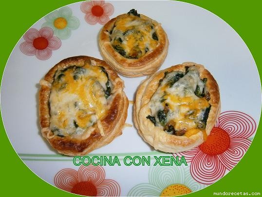 Receta de Volovanes caseros, rellenos de espincas y....paso a paso