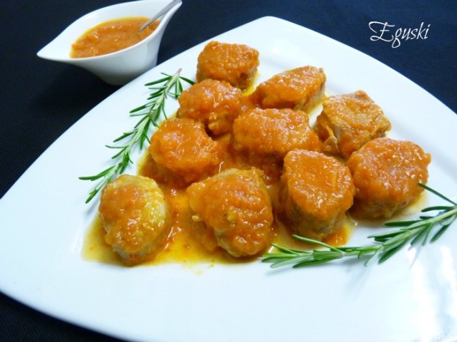 Receta de Solomillo de cerdo con salsa agridulce (FC-TouchAdvance) Receta de Solomillo de cerdo con salsa agridulce (FC-TouchAdvance)