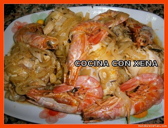 Receta de Pollo con gambones en olla Gm d Receta de Pollo con gambones en olla Gm d