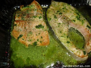 Receta de Salmon a la mostaza verde y miel Receta de Salmon a la mostaza verde y miel