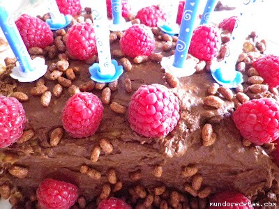 Receta de Tarta de galletas con Chocolate y Avellanas