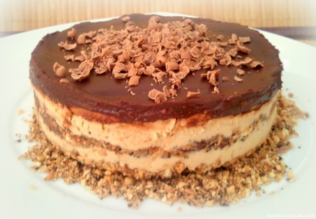 Receta de Tarta de galletas, chocolate y moka al brandy Receta de Tarta de galletas, chocolate y moka al brandy