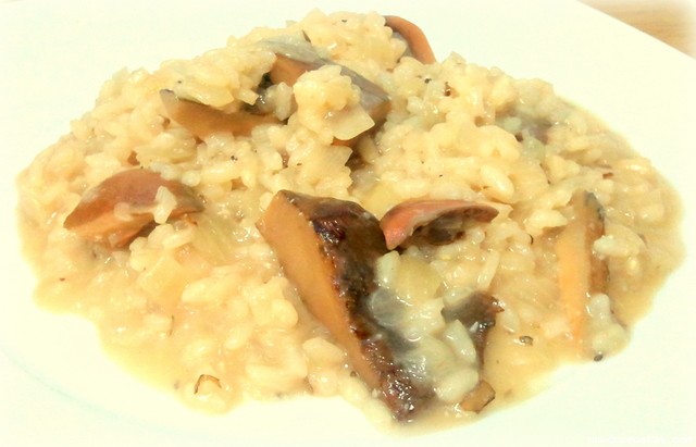 Receta de Risotto con nscalos y parmesano