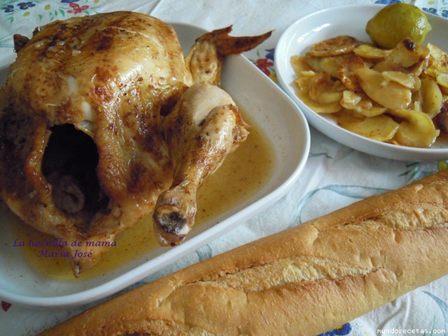Receta de Pollo aromático al horno Receta de Pollo aromático al horno