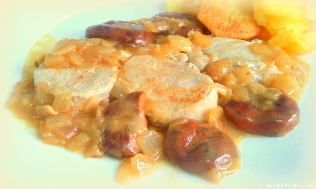 Receta de Solomillo con níscalos y salsita Receta de Solomillo con níscalos y salsita