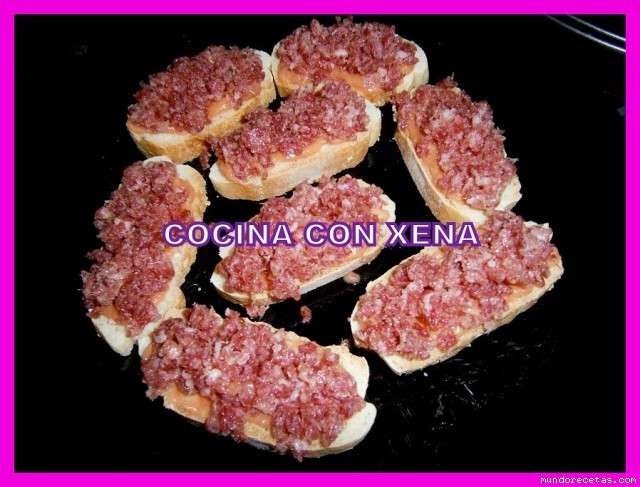 Receta de Montadito de fuet...