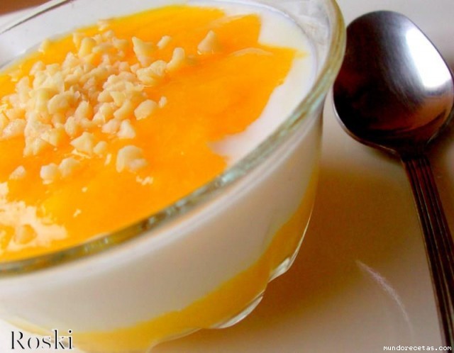 Receta de Cremoso de Melocotón Queso Batido Yogur Receta de Cremoso de Melocotón Queso Batido Yogur