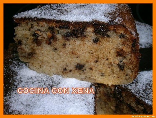 Receta de Bizcocho con tropezones de chocolate para postres ( TH y Gm d)