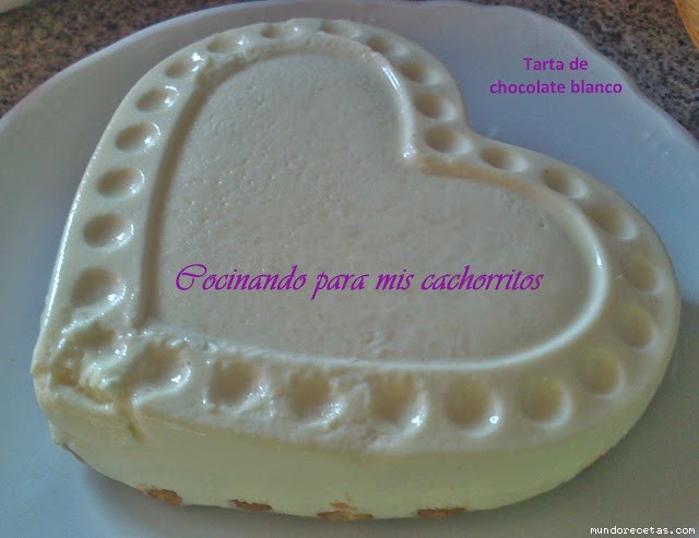 Receta de Tarta fría de chocolate blanco Receta de Tarta fría de chocolate blanco