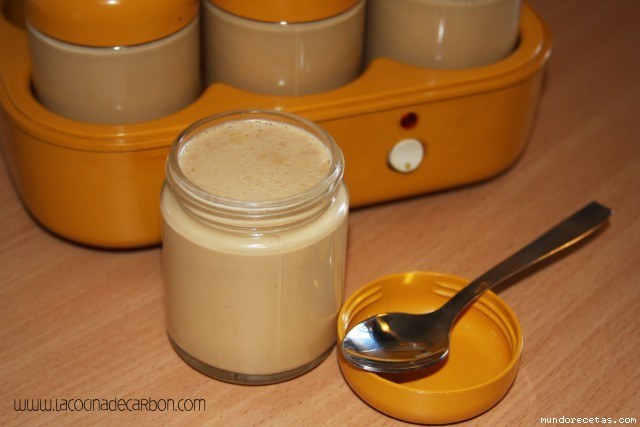 Receta de Yogures de caramelo Receta de Yogures de caramelo
