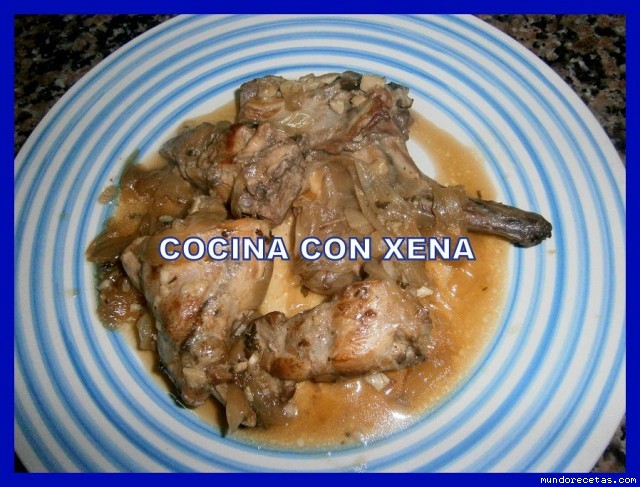 Receta de Conejo encebollado ( Gm d ) Receta de Conejo encebollado ( Gm d )