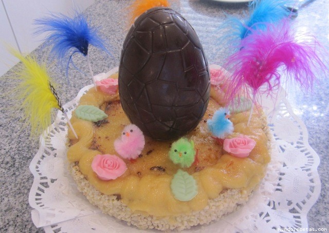 Receta de Tarta de yema Quemada (Mona de Pascua) Receta de Tarta de yema Quemada (Mona de Pascua)