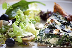 Receta de Quiche de espinacas y queso feta Receta de Quiche de espinacas y queso feta