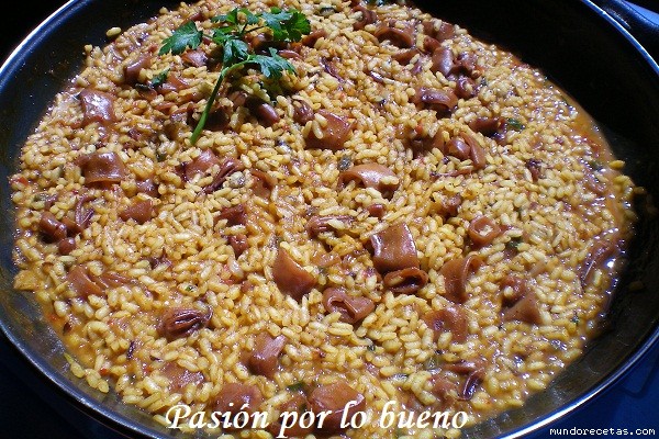 Receta de Arroz con calamares Receta de Arroz con calamares