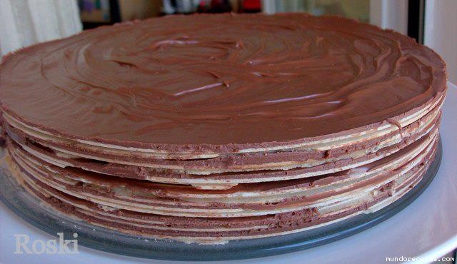 Receta de Tarta de Chocolate Sabor Huesitos