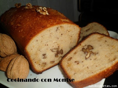Receta de Plum-Cake de nueces y leche condensada Receta de Plum-Cake de nueces y leche condensada