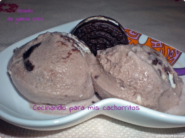 Receta de Helado de galleta oreo Receta de Helado de galleta oreo
