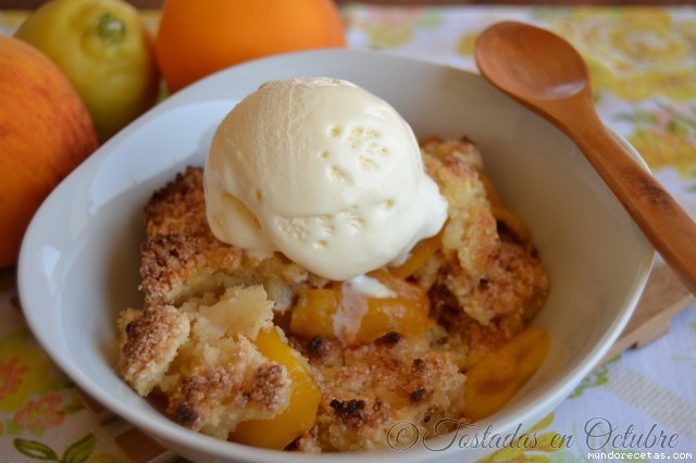 Receta de Peach Cobbler Receta de Peach Cobbler