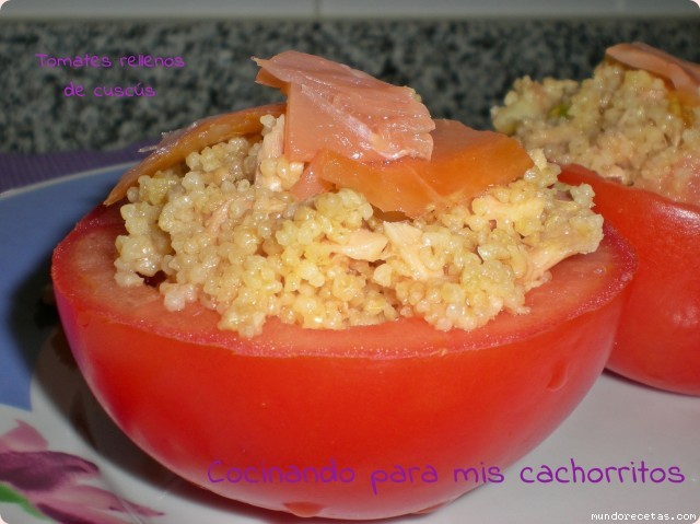Receta de Tomates rellenos con cuscs