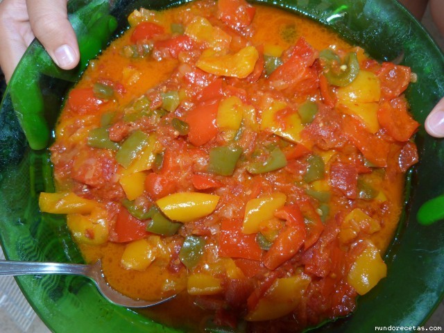 Receta de Pisto semáforo de la Madrina Receta de Pisto semáforo de la Madrina