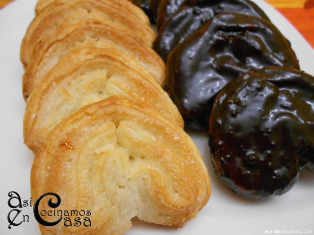 Receta de Palmeras de hojaldre con chocolate de ACEC Receta de Palmeras de hojaldre con chocolate de ACEC