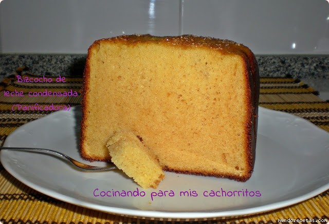 Receta de Bizcocho de leche condensada en panificadora Receta de Bizcocho de leche condensada en panificadora