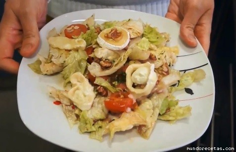Receta de Ensalada de queso de cabra Receta de Ensalada de queso de cabra