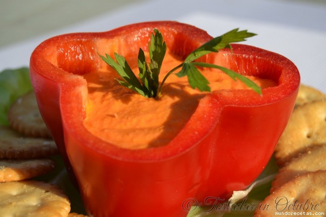 Receta de Pimiento Cheddar Dip Receta de Pimiento Cheddar Dip