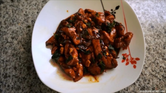 Receta de Pollo con anacardos Receta de Pollo con anacardos