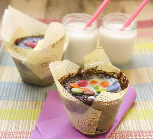 Receta de Muffins de chocolate con lacasitos Receta de Muffins de chocolate con lacasitos
