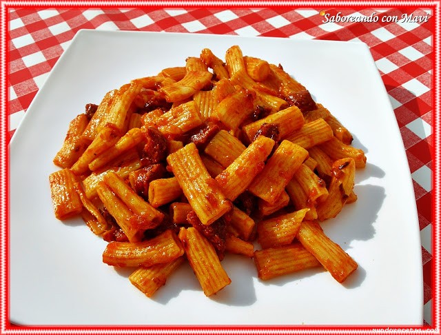 Receta de Macarrones con chorizo Receta de Macarrones con chorizo