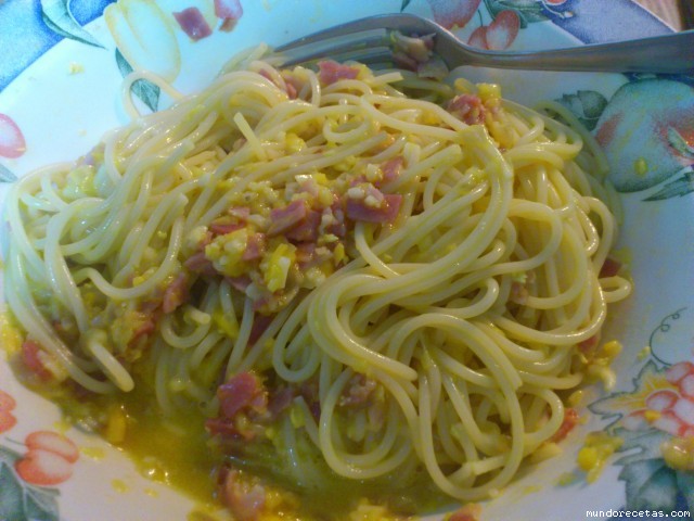 Receta de Espaguetis Carbonara Thermomix Receta de Espaguetis Carbonara Thermomix
