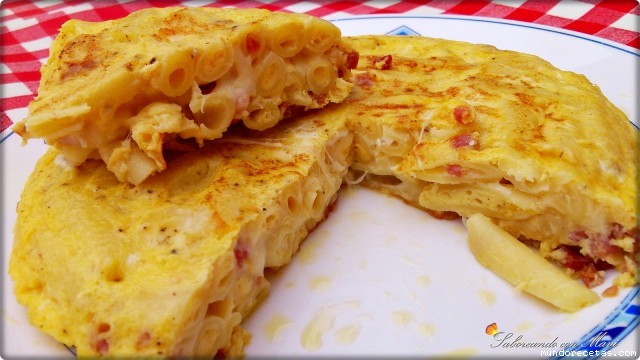 Receta de Tortilla de macarrones Receta de Tortilla de macarrones