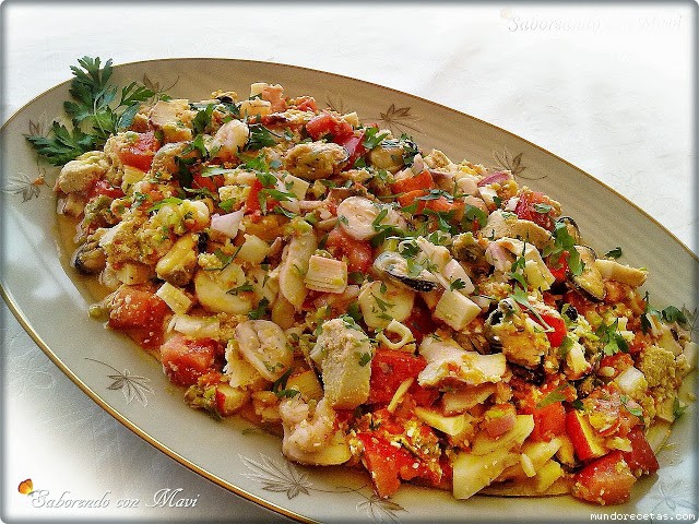 Receta de Salpicón con frutos del mar Receta de Salpicón con frutos del mar